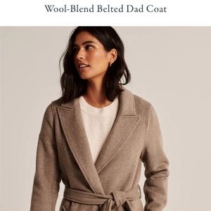 Abercrombie Wool Blend Wrap Dad Coat